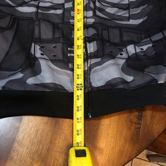 FORTNITE Boys XL Skeleton Hoodie Jacket Full Zip Skull Trooper Face Mask… - Picture 5 of 7